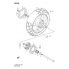 Rear wheel complete assy