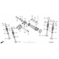 Camshaft + valve