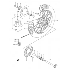 Rear wheel complete assy