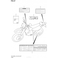 Информационные наклейки (Dr-Z400Sl4 E33)