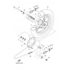 Rear wheel complete assy