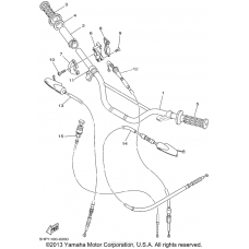 Steering handle cable