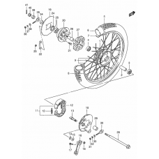 Rear wheel complete assy