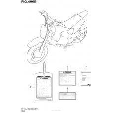 Информационные наклейки (Dr-Z70L7 E33)