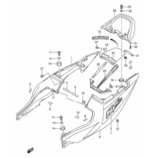 Seat tail cover              

                  Sv1000k5/u1k5/u2k5