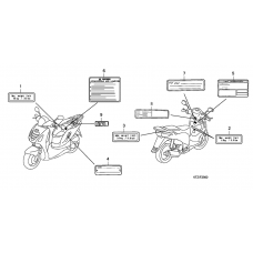 Caution label              

                  PES125/PES125R