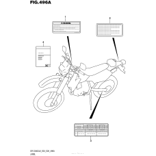 Информационные наклейки (Dr-Z400Sl6 E03)