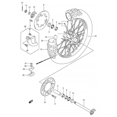 Rear wheel complete assy