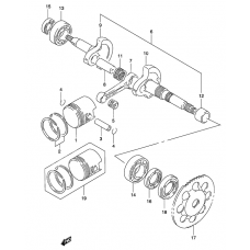 Crankshaft              

                  Model ay50 k1/k2