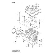 Rear cylinder head