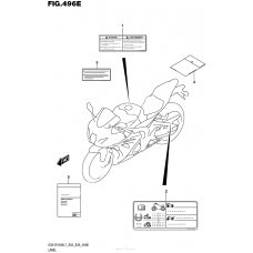 Информационные наклейки (Gsx-R1000Al7 E28)