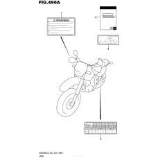 Информационные наклейки (Dr650Sel6 E03)