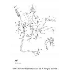 Steering handle cable