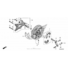 Rear wheel + swingarm