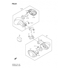 Turnsignal front & rear lamp              

                  Gsf650ual1 e21