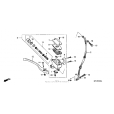 Front brake master cylinder
