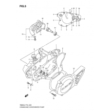 Crankcase cover- water pump