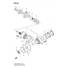 Secondary drive gear