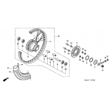 Rear wheel complete assy