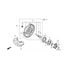 Rear wheel complete assy