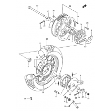 Rear wheel complete assy