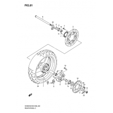 Rear wheel complete assy              

                  Sv650ak8/sak8/ak9/sak9/sal0