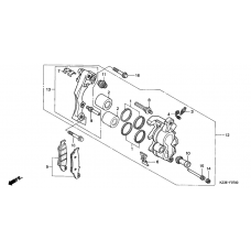 Front brake caliper