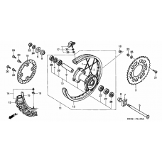 Rear wheel complete assy