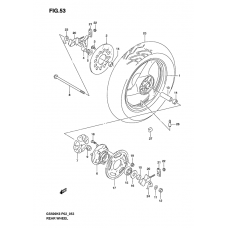 Rear wheel complete assy