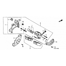 Rear brake caliper