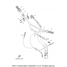 Steering handle cable