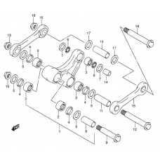 Rear cushion lever