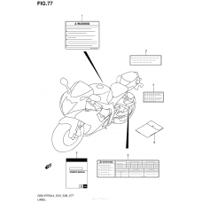 Информационные наклейки (Gsx-R750L4 E03)