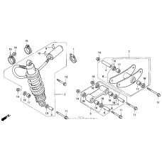 F2 f3 rear shock absorber 94-96