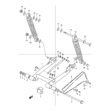 Rear swinging arm