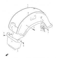 Rear fender              

                  Model w/x