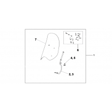 Windshield without knuckle visor