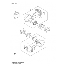 Turnsignal front & rear lamp              

                  Gsx-r1000k1