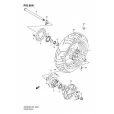 Rear wheel complete assy              

                  Gsf650ak5/uak5/sak5/suak5/ak6/uak6/sak6/suak6