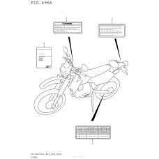 Информационные наклейки (Dr-Z400Sl5 E03)