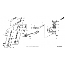 Rear brake master cylinder