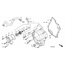 Right crankcase cover/ water pump