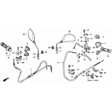 Handle lever/switch/cable