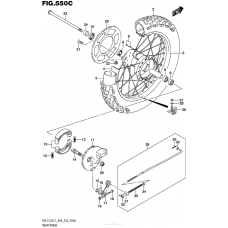 Заднее колесо (Dr-Z125L E33)