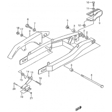 Rear swingning arm