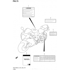 Информационные наклейки (Gsx-R600L4 E03)