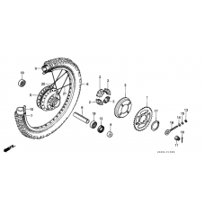Rear wheel complete assy              

                  1
