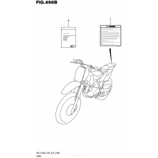 Информационные наклейки (Dr-Z125Ll6 E28)