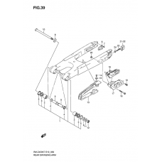 Rear swinging arm