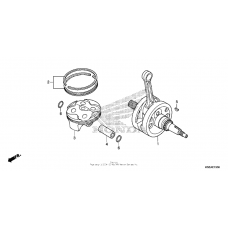 Crankshaft + piston